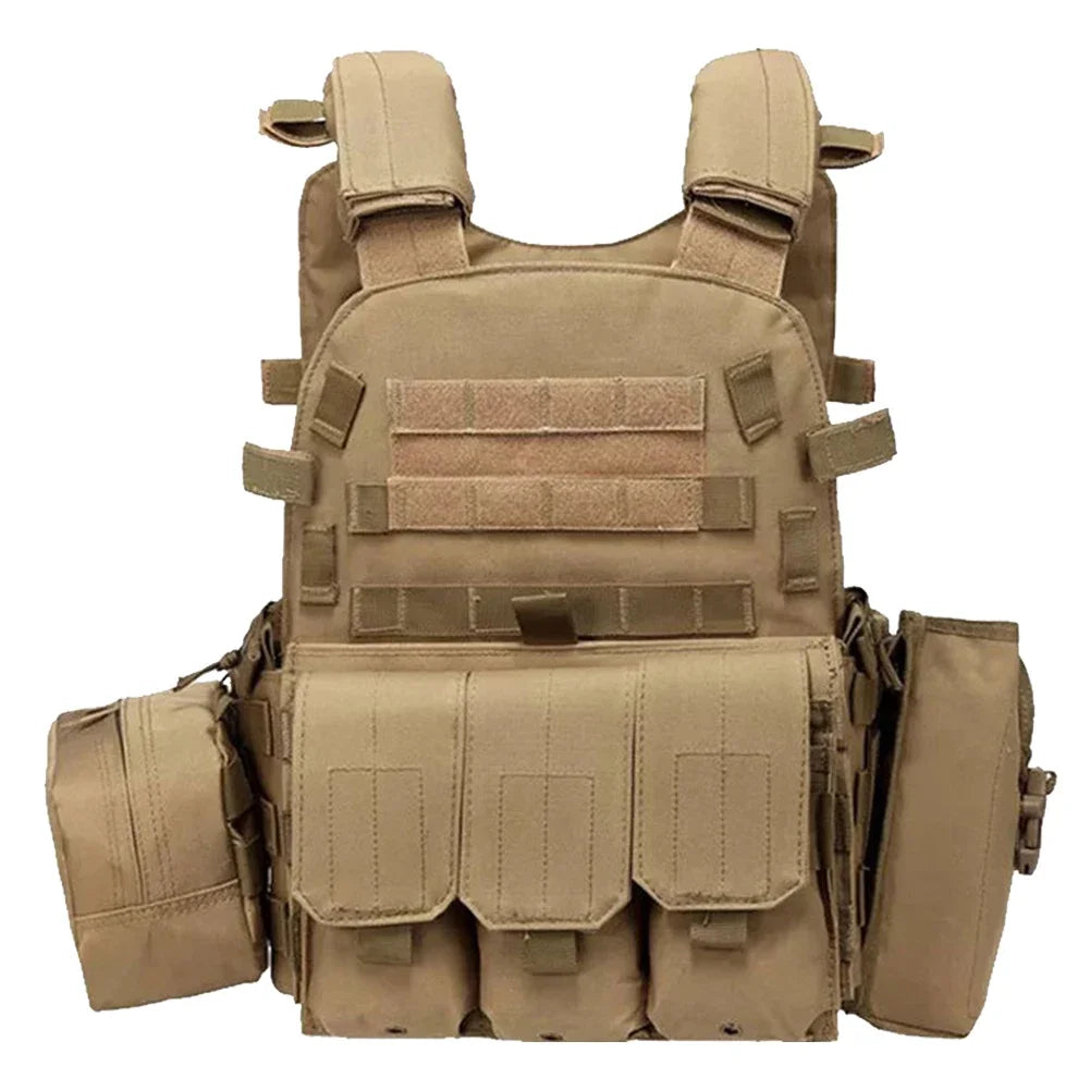 Nylon Chest Rig Molle Vest Multi-Functional Camouflage Molle Waistcoat Adjustable Men Women Combat Equipment for Outdoor Cycling - Matrix Studios