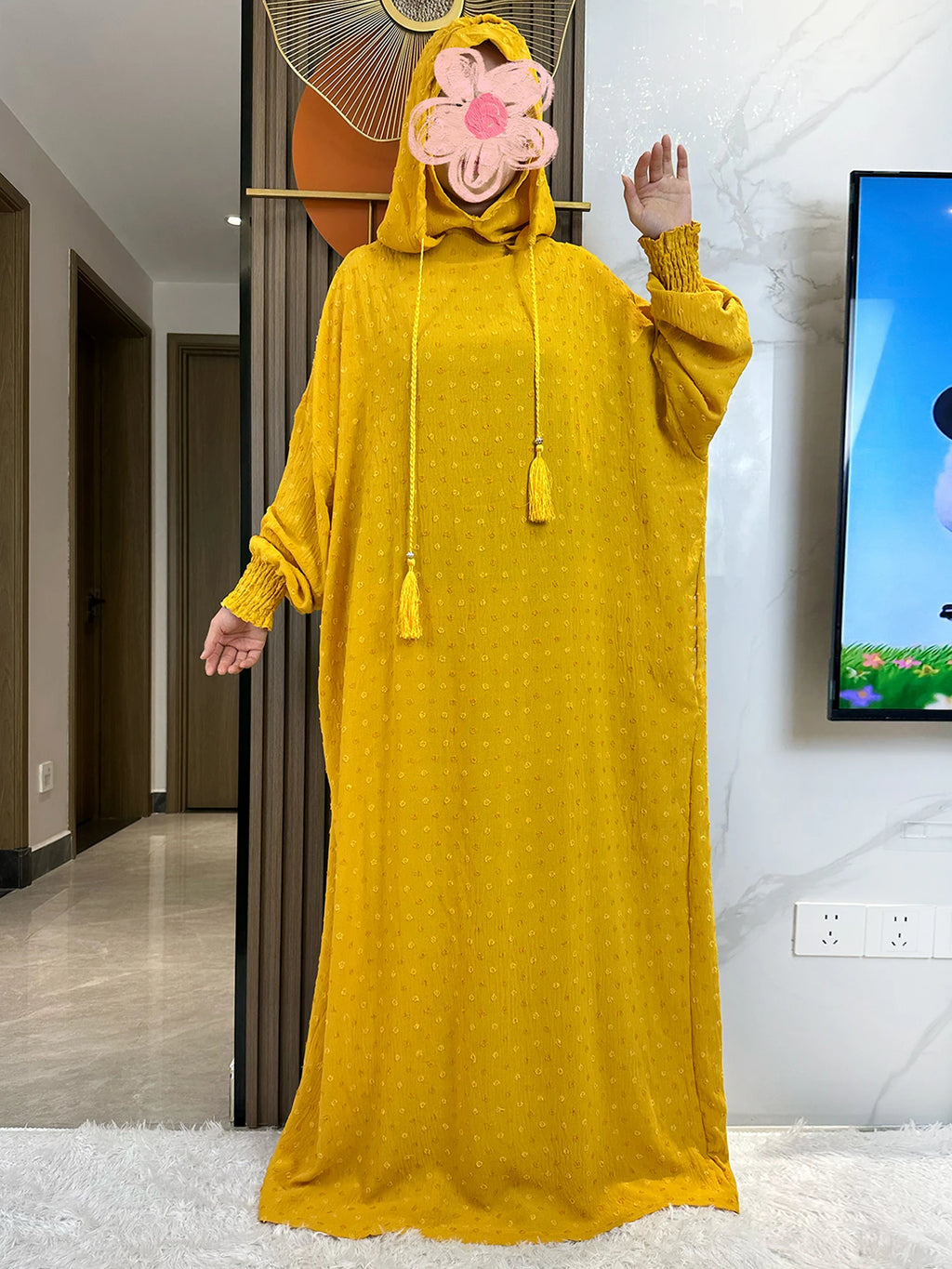 Latest Ramadan Soft Cotton Prayer Abaya Double Hats Dubai Turkey Islam Prayer Clothes Fabric Dresses Islam Women Dress Kaftan - Matrix-studios.com