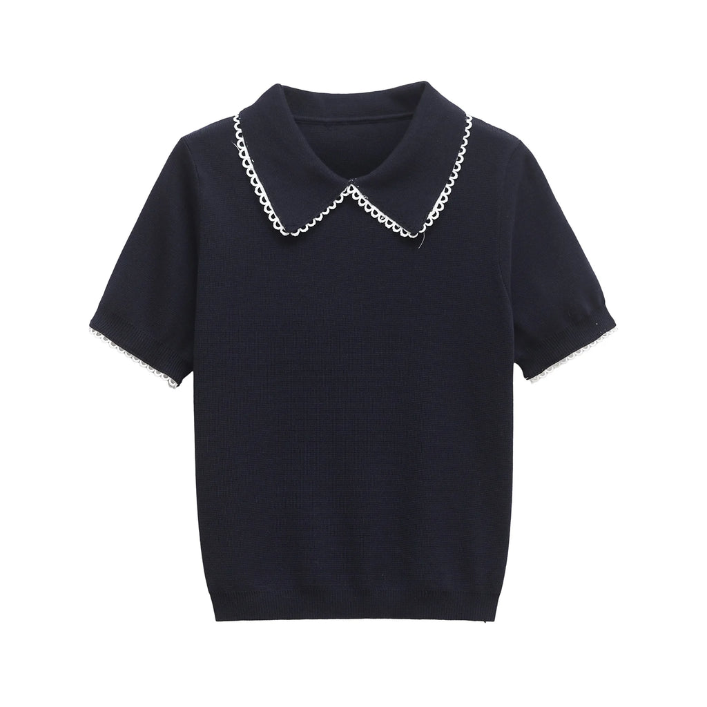 Vintage Women's for Polo T-Shirts Ladies Top Striped Short Sleeves Knitted Golf Wear New Long Jerseys Tops 2142040 - Matrix-studios.com