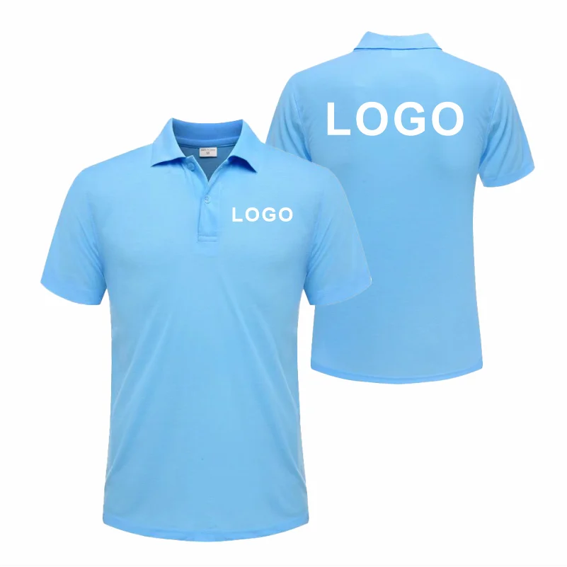 Customized Logo Breathable Polo Shirt Casual Company Group Clothing Lapel Short Sleeve Polo Shirts Work Clothes Print Embroidery - Matrix-studios.com