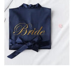 Wedding Bride Bridesmaid Robe Dressing Gown Sexy Women Bathrobe Nightgown Short Sleepwear Casual Flower Kimono Geisha M L XL - Matrix-studios.com