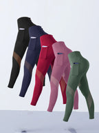 Women's Mesh Splicing Yoga Pants Shaping Leggings High Waist Tummy Control Lift Hips Running Workout Activewear Pants For Female - Matrix-studios.com