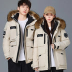 2026 Winter Mens Hooded Fur Collar Duck Down Coats High Quality Waterproof Coats Fashion Parkas Male Casual Warm Down Jackets - Matrix Studios