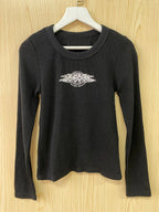 Pink Striped Slim Long Sleeve Tees Women Spring Casual Cotton O-neck Tshirt New Tops Clothes Sweet Cute  Vintage T-shirts Y2K - Matrix-studios.com