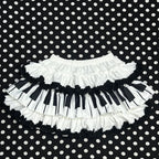 Spring Black White Spliced Women Short Skirt 2025 Y2k Slim Design Harajuku Mini Skirt Female Empire Korea Style Chic Piano Skirt - Matrix-studios.com