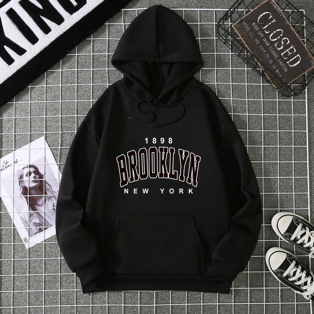 2025 Winter New Women's Hoodie High Street Unisex style Double Pockets Sweatshirts Outerwear Plus-Size Women's Clothing CYXX227 - Matrix Studios