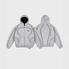 European and American fashion brand top personality line men hoodie high street trend casual sports suit couple loose clothing