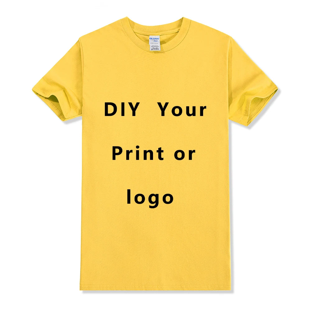 EU Size 100% Cotton Custom T Shirt Make Your Design Logo Text Men Women Print Original Design Gifts Tshirt - Matrix Studios