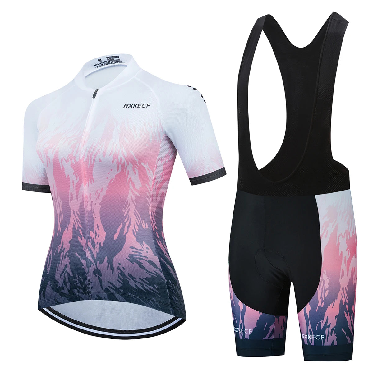 RXKECF Pro 2023 Woman Short Sleeve Cycling Jersey Set Sports Outfit Bike Clothing Kit Mtb Maillot Cyclist Bicycle Clothes - Matrix-studios.com
