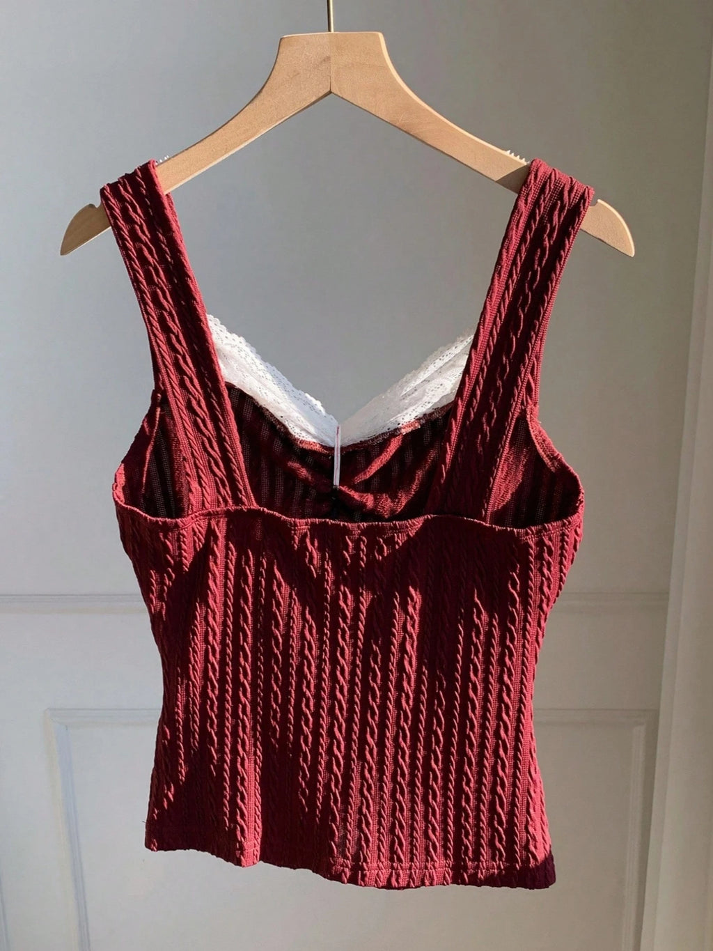Y2K Summer Fashion New Lace Splicing Bow Decoration Pure Desire Women's Tank Top - Matrix-studios.com