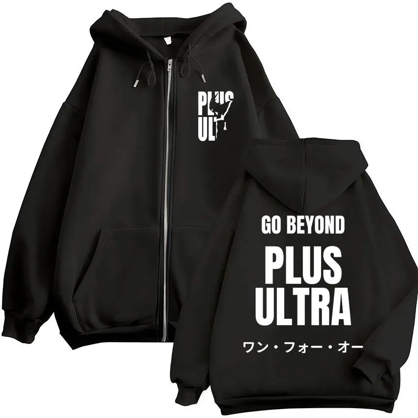 Japan Anime My Hero Academia Zip Up Hoodies Harajuku Fashion Manga Vintage Sweatshirt Men Women Fleece Oversized Tracksuit Coats - Matrix Studios