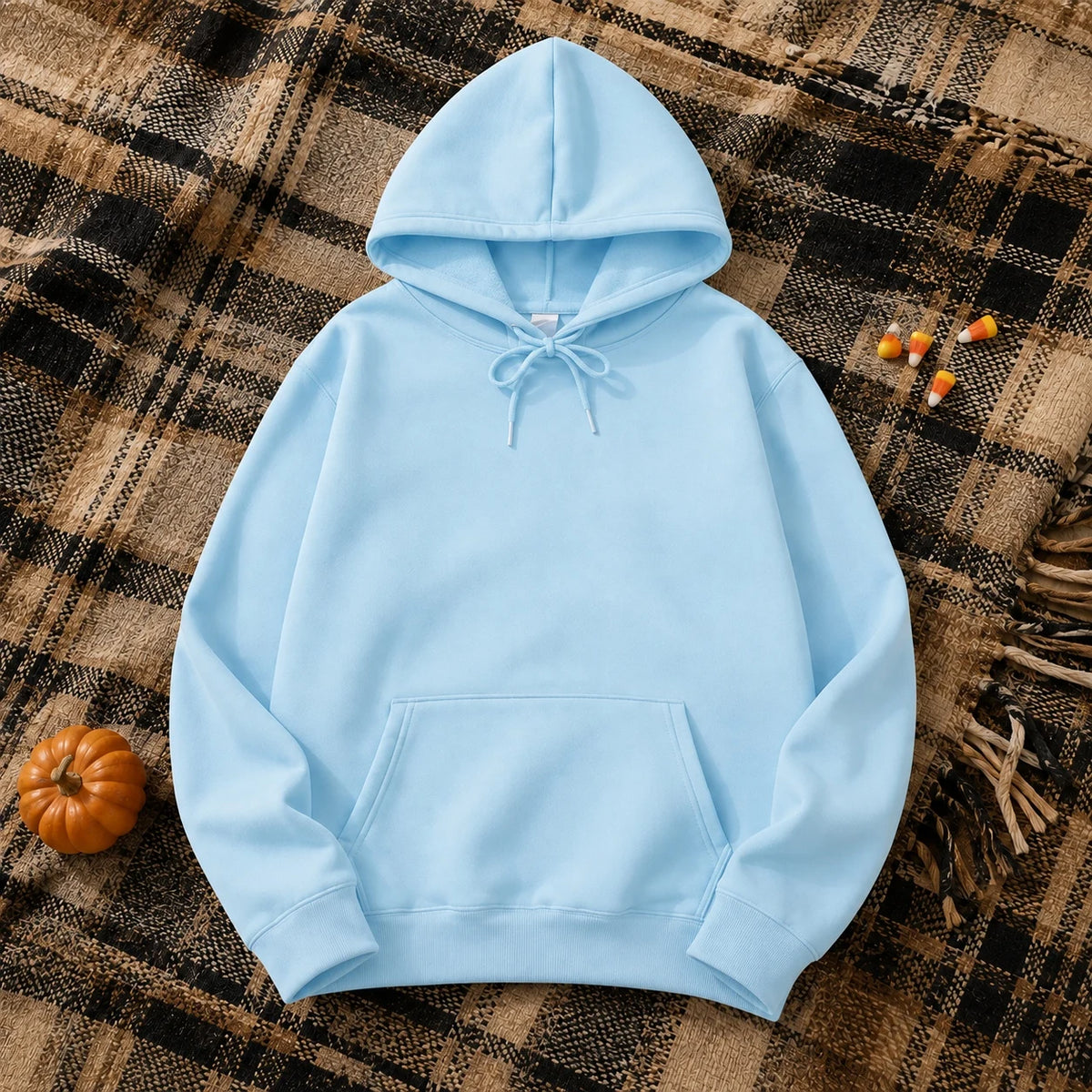 2025 White Hoodies Men Women Autumn Long Sleeve Pullover Tops Casual Pocket Hoodies Unisex Outer Loose Sport Wear - Matrix Studios