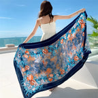 23 Styles 90x180cm Travel Beach Pareo Sunscreen Cover-Ups Women Large Dress Bikini Bathing Brazilian Swimwear Sarong Wrap Scarf - Matrix Studios