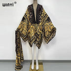 Europe WINYI New Tunic Bikini Sweet Lady New Boho Cardigan Stitch Cocktail Sexy Boho Maxi Holiday Long Sleeve KIMONO Mujer - Matrix Studios