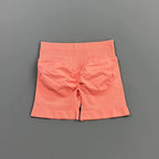 HISTELLO Gym Shorts 4.5" Women Fitness Sports Biker Shorts Low Waist Running Pants Workout Scrunch Butt Yoga Seamless Leggings - Matrix-studios.com