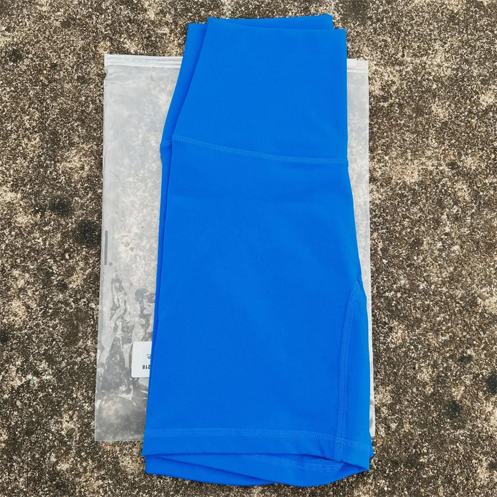 Solid Color High Waist Yoga Short Leg Cycling Women Fitness Sports Short Comprehensive Training Jog Squat Proof Internal Pocket - Matrix Studios
