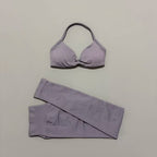 2Pcs HISTELLO Seamless Yoga Sports Set for Women Resistant Backless Bra Pilates Fitness Workout Running Leggings Gym Suit - Matrix-studios.com