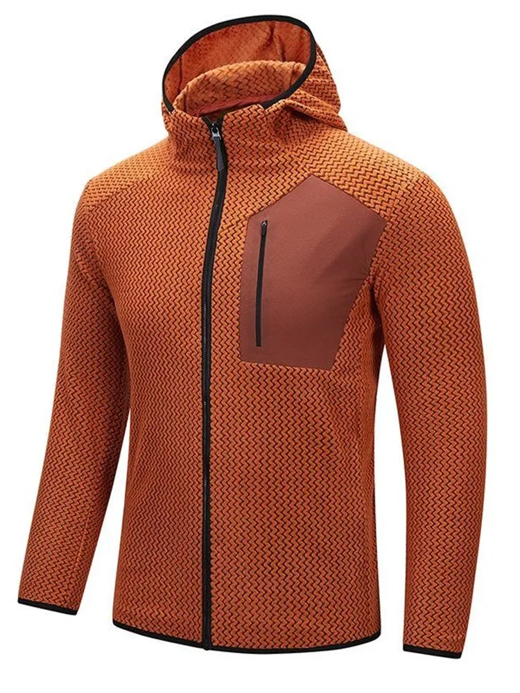 Autumn and Spring New Fashion Trend Pure Color Warm Hooded Sweatshirt Men's Casual Loose Sports High Quality Plus Size Top L-6XL - Matrix Studios