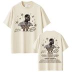 Rapper Chris Brown Breezy Bowl XX Tour 2025 T-shirt Men Women Hip Hop Fashion Pop Music  T Shirts Casual Cotton Vintage T-shirts