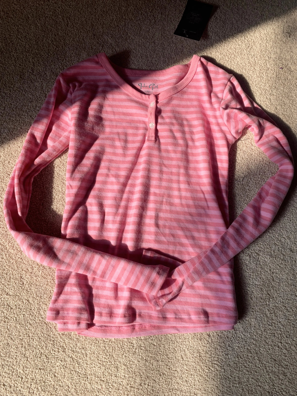 Pink Striped Long Sleeve T-shirt Shorts Set Woman Buttons Slim Tees+Elastic Straight Short Pant Cotton Home Pajama 2 Piece Sets - Matrix-studios.com