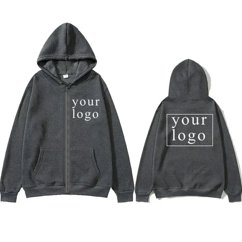 New Men Women DIY Zipper cardigan hoodie 2025 New Fashion Your Own Design Brand Logo/Picture Personalized Custom Anywhere - Matrix Studios