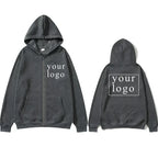 New Men Women DIY Zipper cardigan hoodie 2025 New Fashion Your Own Design Brand Logo/Picture Personalized Custom Anywhere - Matrix Studios