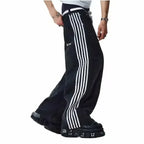 Jeans Spring and Autumn European and American wide-leg loose alien pattern trousers 2024 new high street trend hip-hop men - Matrix Studios