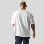 ONE POINT LYFT Print Big T Shirt Men Running Sport Gym Fitness Training Oversized 100% Cotton T-shirt Mens Bodybuilding Tee Tops - Matrix Studios
