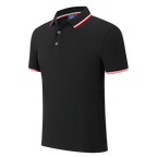 100% Cotton Quality Polo Logo Personalization Men Women Short Sleeve Shirts Striped Lapel Golf Tees Summer Top Shirt Custom - Matrix-studios.com