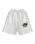 Y2K Men Casual Shorts Black Streetwear Vintage Elastic Waist Quick Dry Loose Fit Europe Viral Trend Summer Fashion Beach Bottoms
