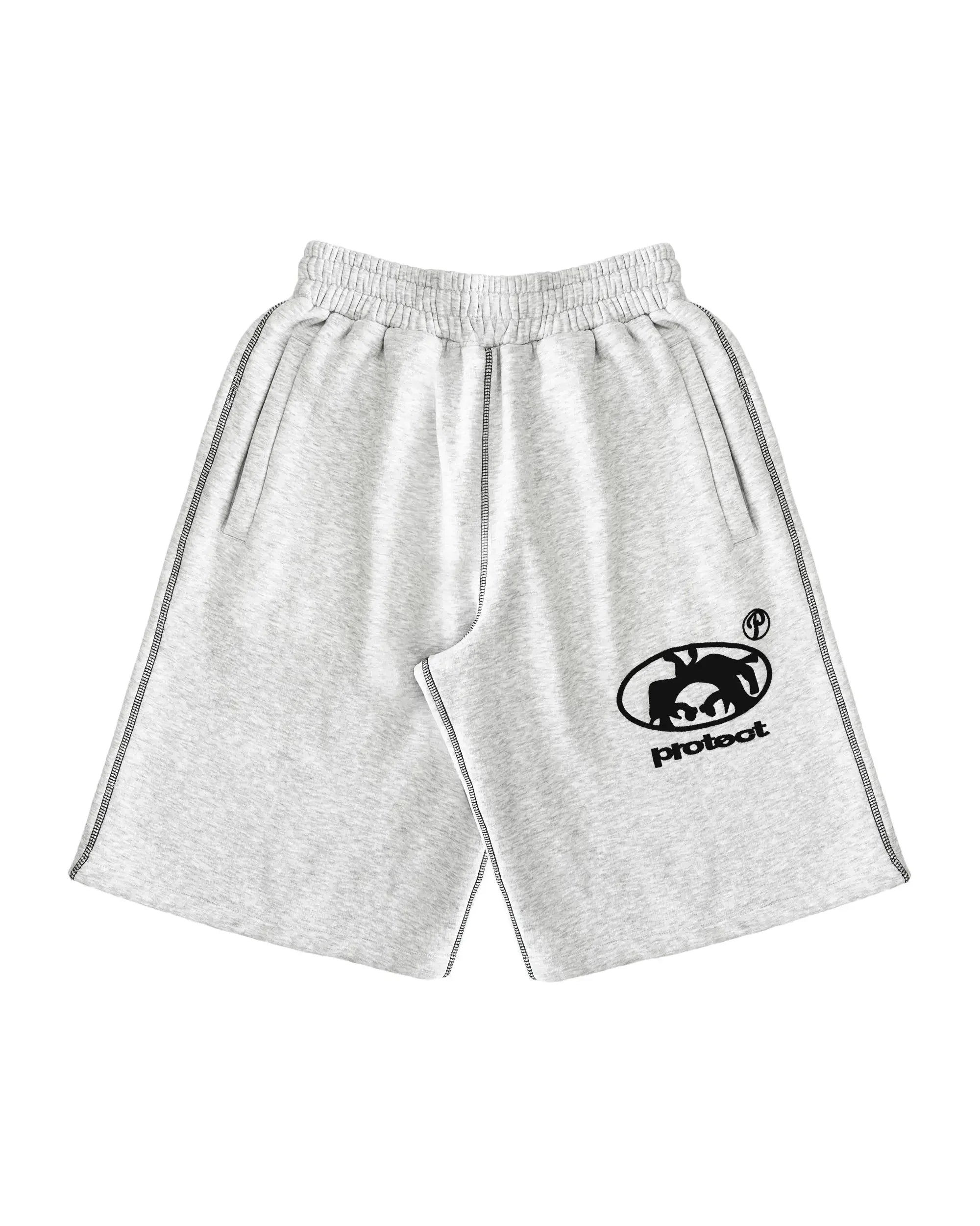 Y2K Men Casual Shorts Black Streetwear Vintage Elastic Waist Quick Dry Loose Fit Europe Viral Trend Summer Fashion Beach Bottoms