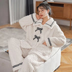 2Pcs/set women's pajamas autumn and winter students home wear padded and thickened warm princess clothes women's clothing - Matrix-studios.com