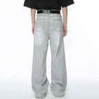 IEFB Straight Male Jeans Vintage Men's Denim Pants Tie-dyed Design Wide Leg Trousers Spring New Stylish Men Clothing 9C4276 - Matrix Studios