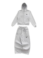 2026 New Autumn/Winter Casual Hoodie Pants Simple Retro Hip Hop American Personalized Fashion Versatile Set Street Trend Sports