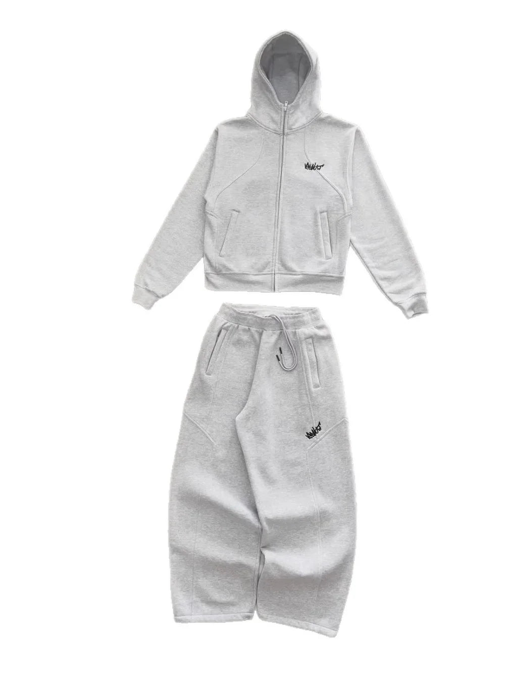 2026 New Autumn/Winter Casual Hoodie Pants Simple Retro Hip Hop American Personalized Fashion Versatile Set Street Trend Sports