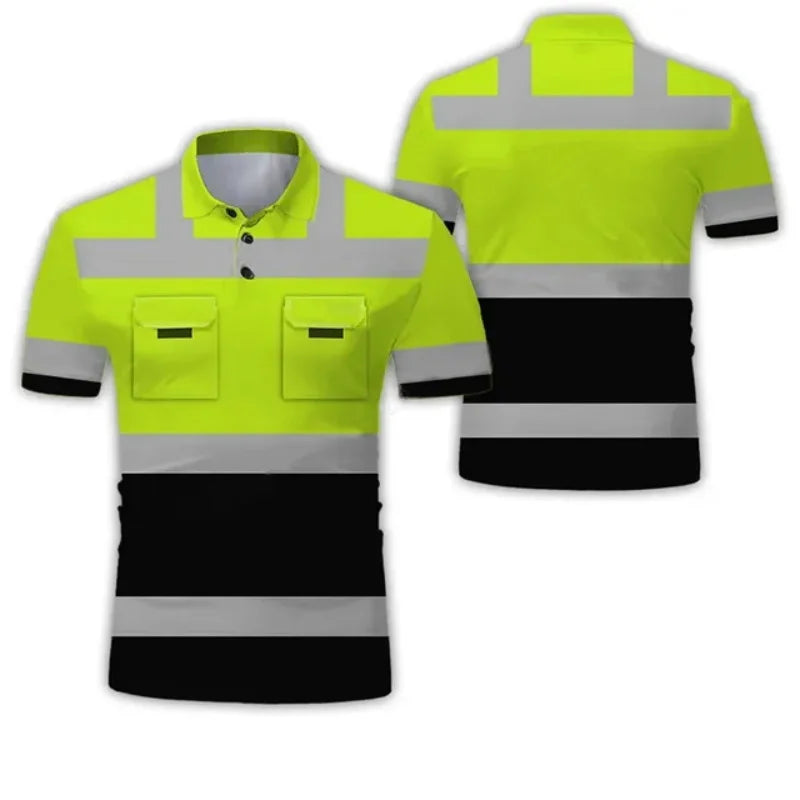 3D Printing Project Excavator Driver Uniform For Men Women Short Sleeve Plus Size Safety Work Clothes Polo Shirts Polo Hommes - Matrix-studios.com