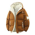 male Outerwear hooded jacket Men's winter loose jacket Cotton coat man fashion  parkas Men windproof thick warm Down Jacket - Matrix Studios