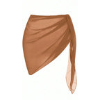 Summer Vacation Bikini Beach Skirt Women Beach Swimming Chiffon Skirt Lightweight Scarf Beach Swimsuit Hoodie Strap Design Sexy - Matrix Studios