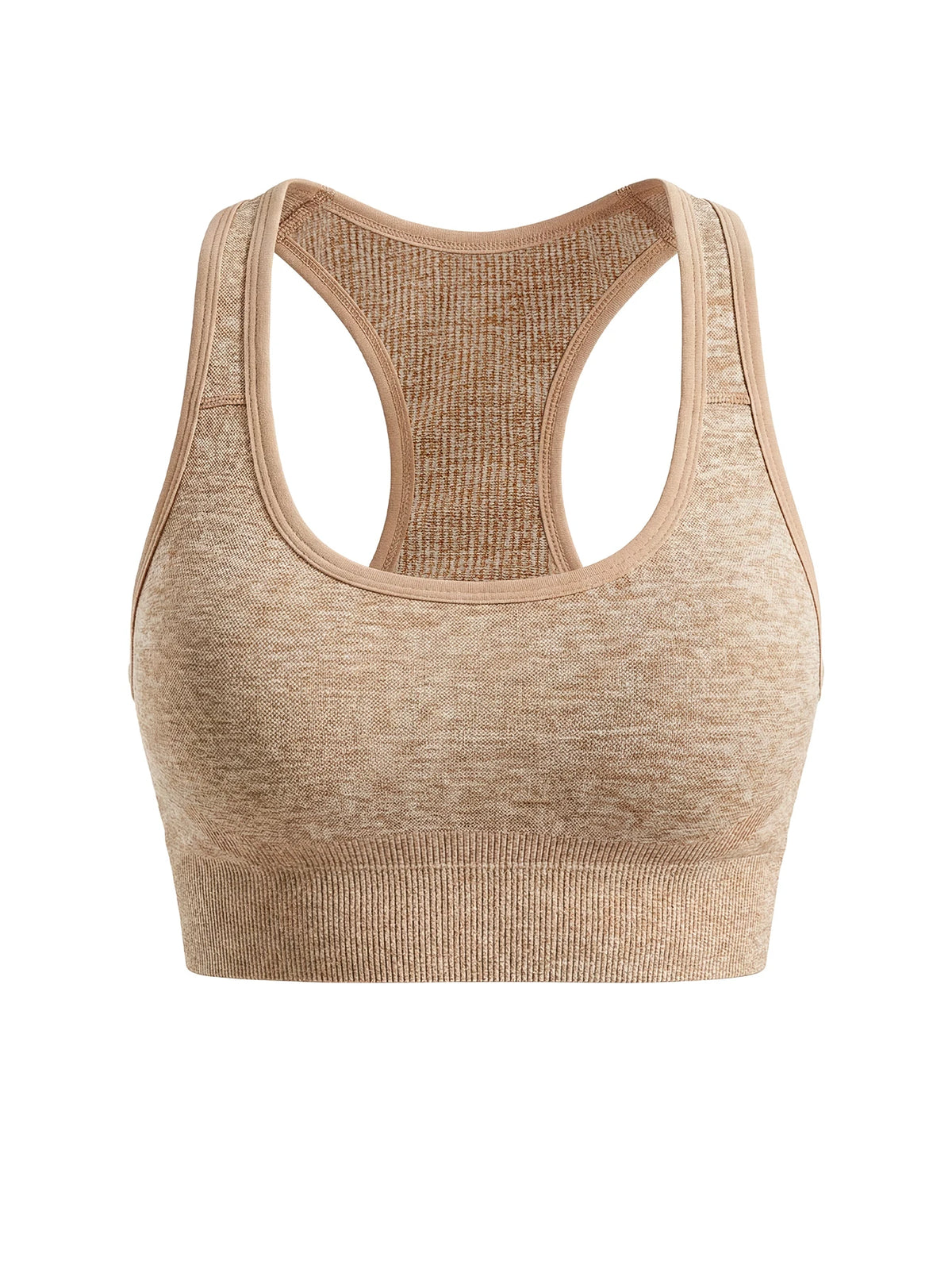 Women's Seamless Sports Bra Set, 3 Colors Racerback Workout Yoga Top with Back Cutout, Breathable Gym Fitness Crop Top - Matrix Studios