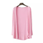 2024 Summer Autumn Korean Women Modal Cardigan Ladies Shawl Female Cotton Sweater Cardigans Long Sleeve Women Casual Thin Coats - Matrix Studios