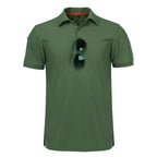 Men's Summer Quick Dry Short Sleeve Tactical T-shirt Sport Short Sleeve Breathable Workwear Running Hiking Casual Short Sleeve - Matrix Studios