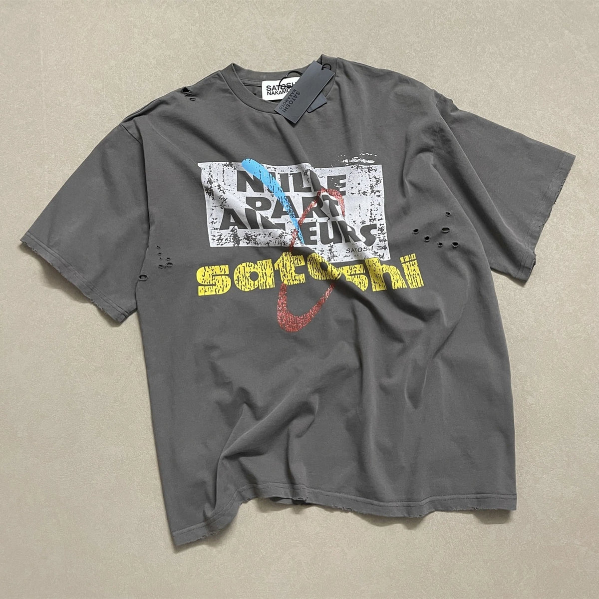 Hole Satoshi Nakamoto Vintage Everywhere Nowhere T Shirt Men Women Best Quality Tee Tops T-Shirt - Matrix-studios.com