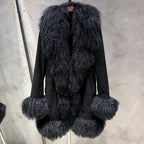 GO BALLISTIC YA Mongolia Sheep Fur Coat Women Real Leather Jacket Genuine Leather Coat - Matrix Studios