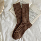 Women's Socks Winter New Novelty Fashion Japanese Style Casual Crew Socks Warm Striped Autumn Simple Wool Socks For Girls Trendy - Matrix Studios