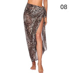 Summer Sexy Beach Skirts Women Beach Wear Chiffon Beach Wrap Skirt Towel Long Sarong Cover Up Sexy Bikini Scarf - Matrix Studios