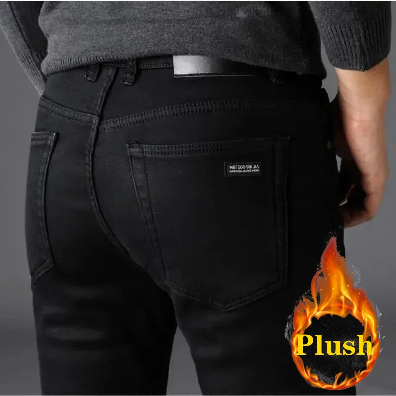 Spring Autumn Men Classic Fashion Brand Jeans Homme Man Soft Stretch Black Biker Masculino Denim Trousers Mens Pants Overalls - Matrix Studios