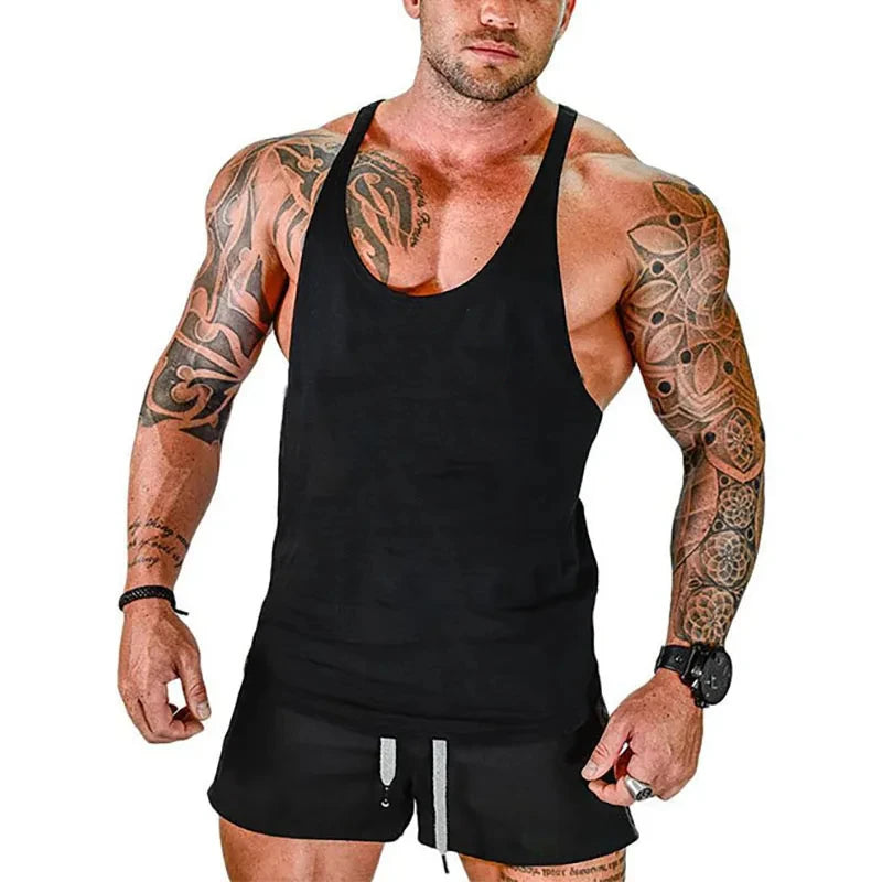 Top Gyms Men's Clothes Tank Vest Gym Shirt Undershirt Man Sportswear Bodybuilding Workout Vests Muscle Clothing Brand Fitness - Matrix Studios