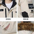New Winter Mens Hooded Fur Collar Duck Down Coats High Quality Waterproof Coats Fashion Parkas Male Casual Warm Down Jackets - Matrix Studios