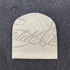 Warm Jacquard Letter Knitted Woolen Hat for Men And Women Autumn Winter Street Leisure Fashion Hat
