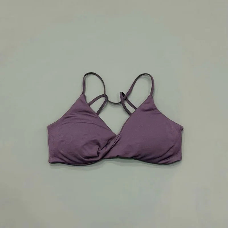 HISTELLO Vision Sports Bra Women Yoga Underwear Gym Running Exercise Backless Bra High Support Active Wear Fitness Workout Top - Matrix Studios
